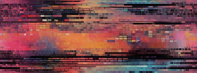 Digital pixel glitch abstract error background overlay. Distorted broken CRT television or video game damage texture. Futuristic post apocalyptic cyberpunk white noise no signal backdrop