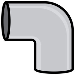 elbow1 filled outline icon,linear,outline,graphic,illustration