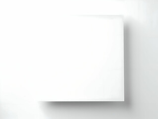 Thin paper blank white mockup on a clean plain white background. High quality