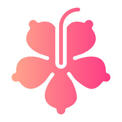 hibiscus gradient icon