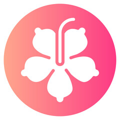 hibiscus gradient icon