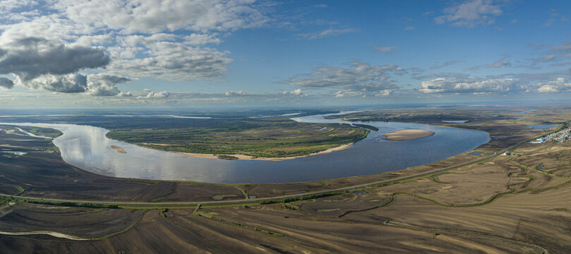 Heilongjiang downstream river scenery