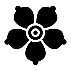 flower glyph icon