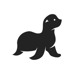 seal animal logo template Isolated. Brand Identity. Icon Abstract Vector graphic