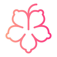Obraz premium hibiscus gradient icon