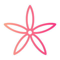 Pentas gradient icon