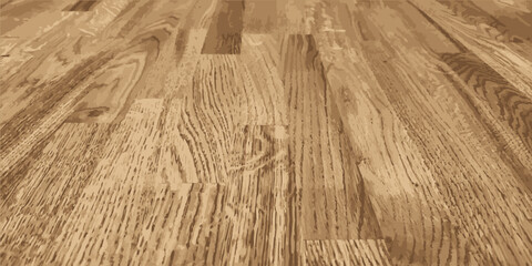 Oak texture. Oak panel assembled from slats. Vector illustration