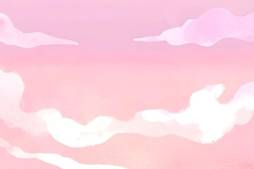 Aquarell Himmel in Rosa