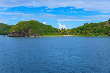 View of Naviti Islands coastlines