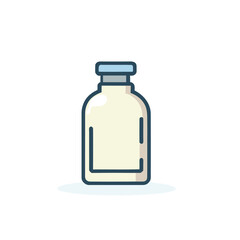 illustration of bottle with drop shadow