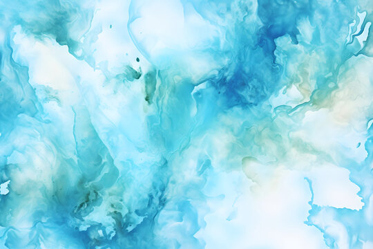 Sea water texture, abstract watercolor background, vector illustration © Kodjovi