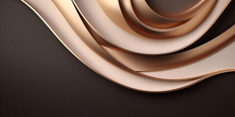 Luxury realistic concept 3D flower paper cut modern background
