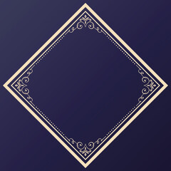 クリスマスをイメージしたアンティークフレームデザイン