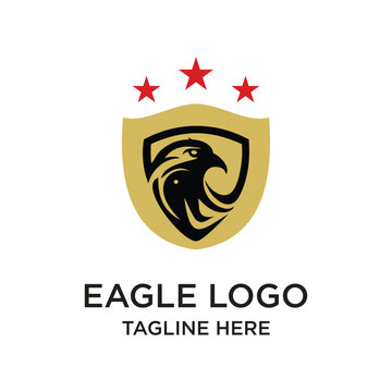 Eagle logo design unique concept Premium Vector