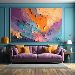  Stylish Multicolored Painting. Abstract Art Texture Wallpaper
