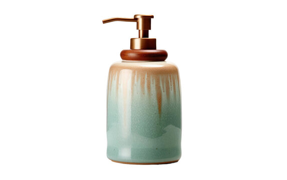 Sleek Ceramic Soap Dispenser transparent PNG