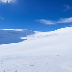 Isolated snow hills landscape. Winter snowdrift background generative AI