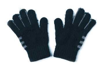Woolen knitted gloves