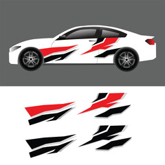 car wrap sticker design vector. car background stickers
