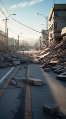 City earthquake