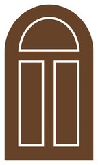Door flat icon