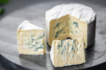 creamy blue cheese with intense flavor soft mold cheese delicious healthy eating cooking appetizer...