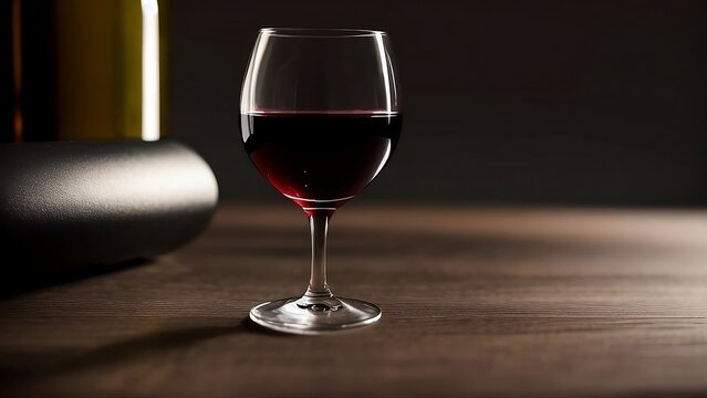 glasses of wine in the dark background