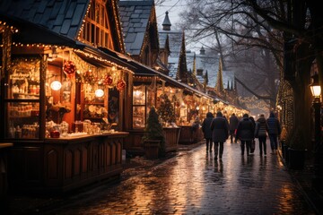 Christmas market in Czech Republic. Exploring the Enchantment: Christmas Markets Around the World"
