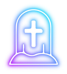 Obraz premium Set of Halloween neon