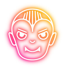 Set of Halloween neon