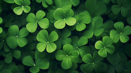Obrazy na Plexi  four leaf clover background banner