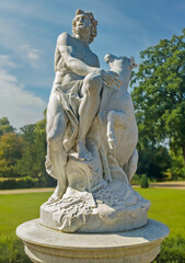 Statue of the god Zeus with Io