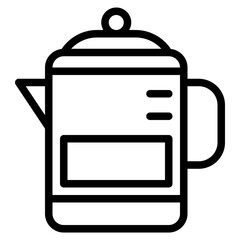 Coffee jug icon