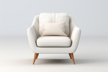 The concept design of a chair on a white background