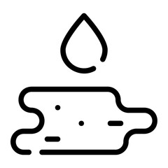 puddle line icon