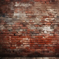 Historic Brick Mockup Layered Structure Faded and Rough Architecture Detail
