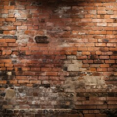 Aged Redbrick Surface Antique Architecture and Urban Pattern