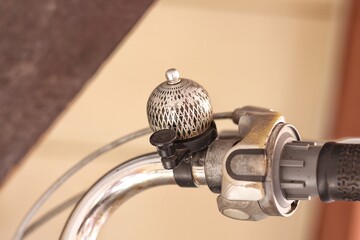 Beautiful splendid bike bell ensures security in the road traffic for bikers and pedestrians with a...