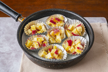 フライパンで作る鬼まんじゅう