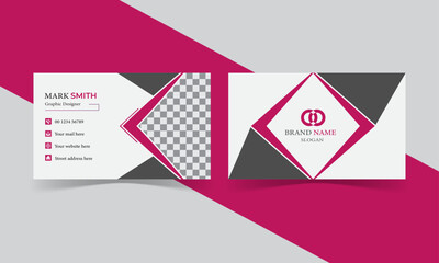 Modern and clean professional business card template design