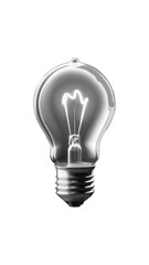 light bulb isolated on white, PNG TRANSPARENT