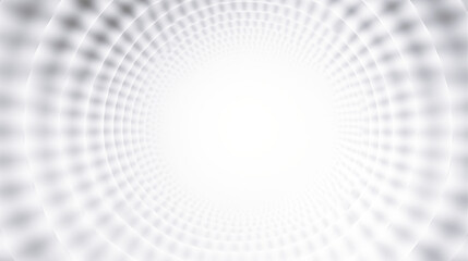 Abstract white and gray color background with circle shape pattern, 3D illustration.