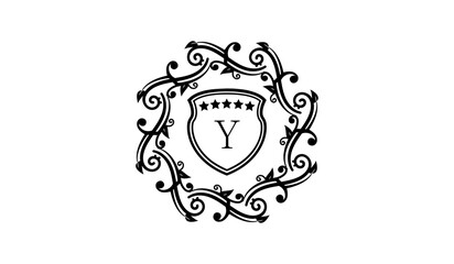 Luxury Wedding Card Logo Y