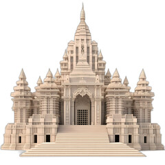 temple isolated on transparent or white background
