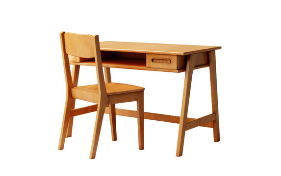 Desk and Chair for Study transparent PNG