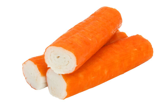 Surimi sticks / transprent background