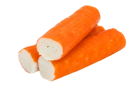 Surimi sticks / transprent background