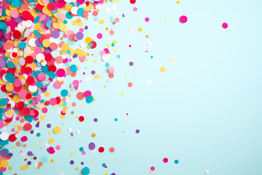 Colorful Confetti Background for Birthday Parties and Celebrations