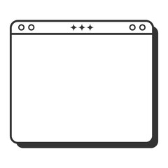Retro Outline UI Frame