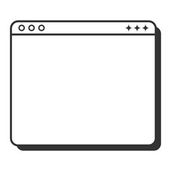 Retro Outline UI Frame